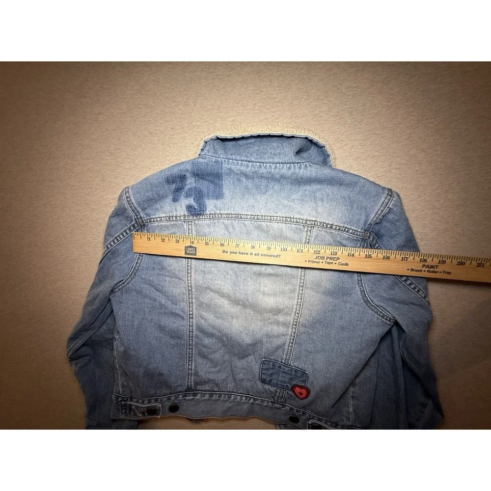 Billabong Kids Jean Jacket With Fluffy Collar Kid Size 10